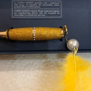 Campo Marzio pen with feather attachment.